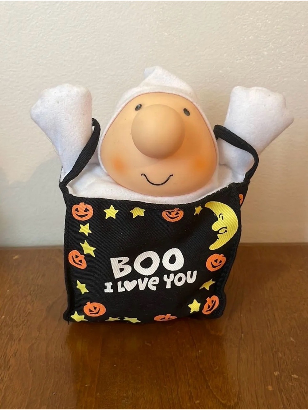 Vintage 1991 Ziggy Halloween Ghost Plush Boo I Love You